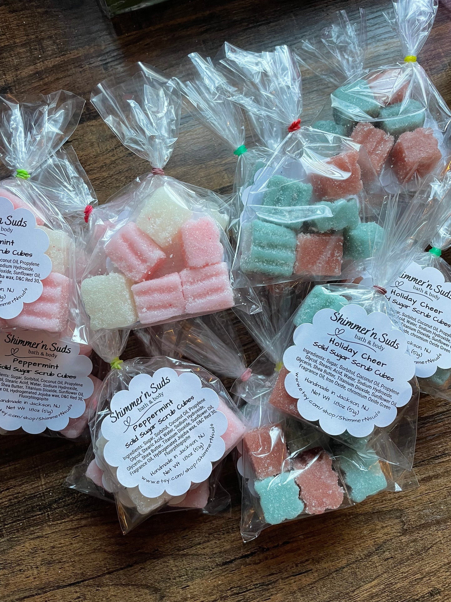 Made to order - Solid Sugar Scrub Favors (up to 2 weeks for processing)