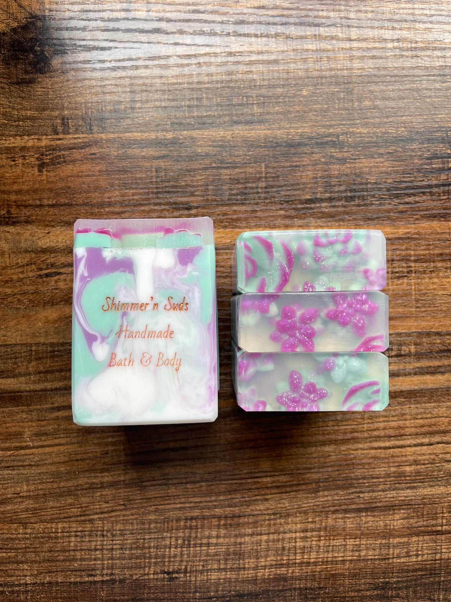 Cactus flower bar soap