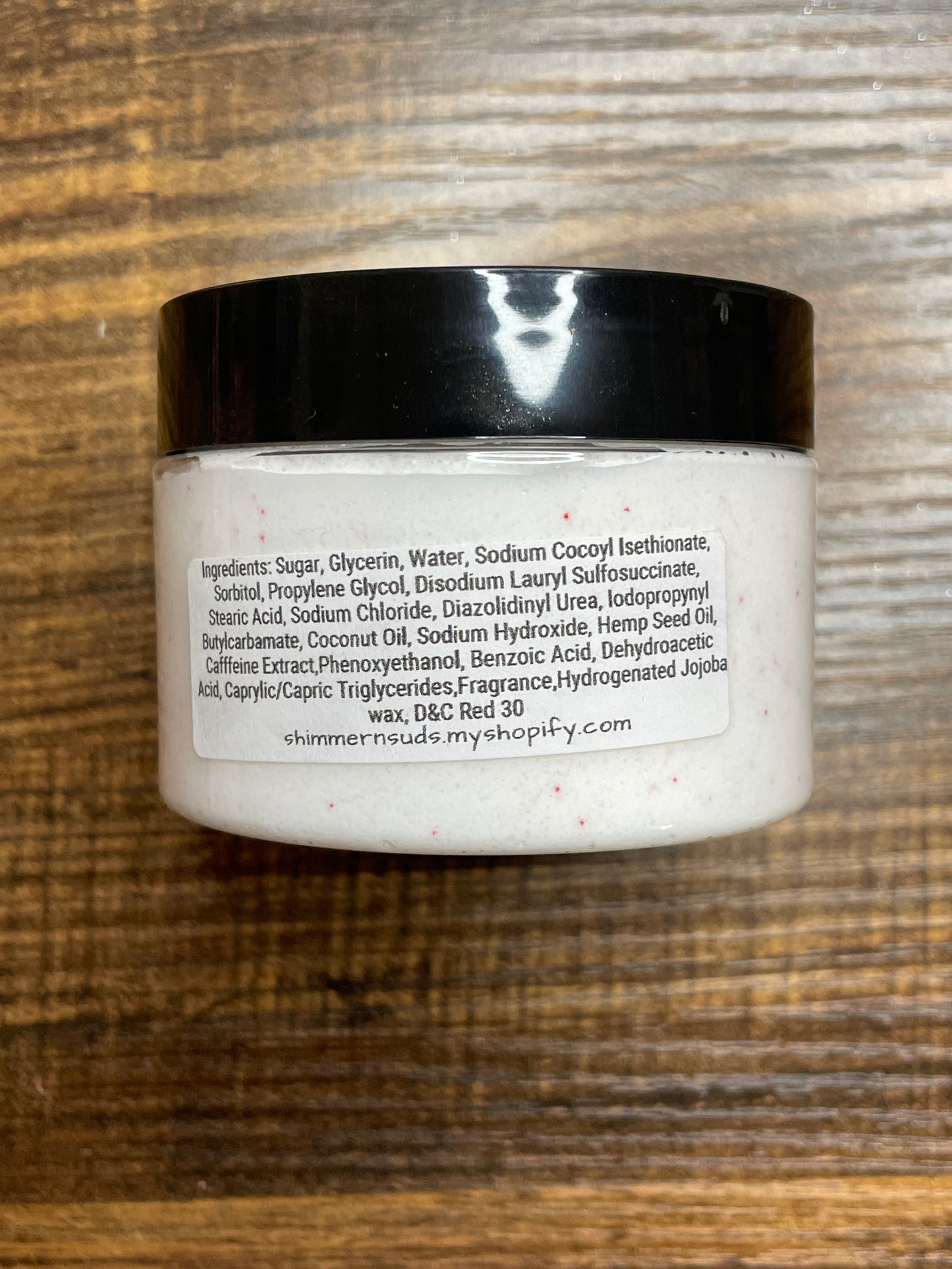 Peppermint foaming sugar scrub