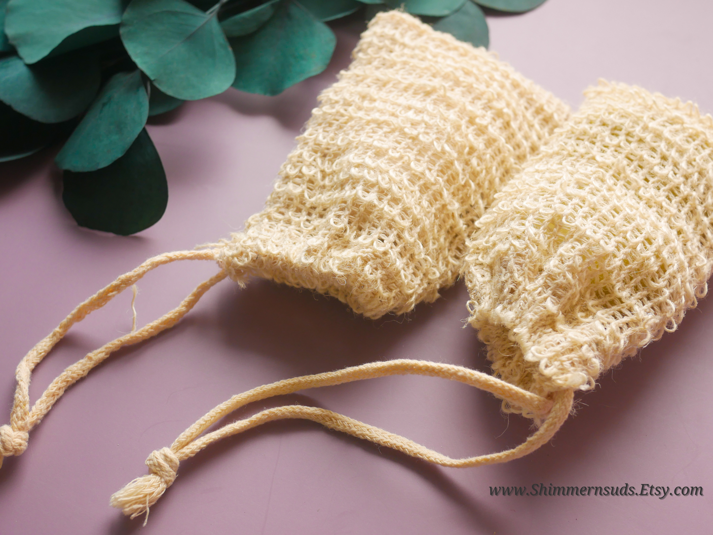 Sisal soap saver bag