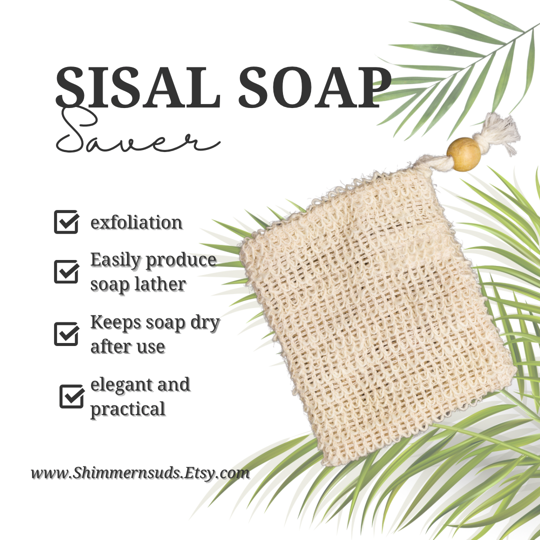 Sisal soap saver bag